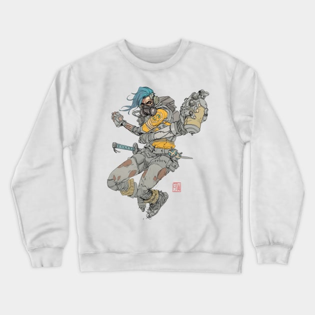 Graffiti Warrior Crewneck Sweatshirt by Pyroowdaily